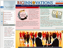 Tablet Screenshot of biginnovations.com